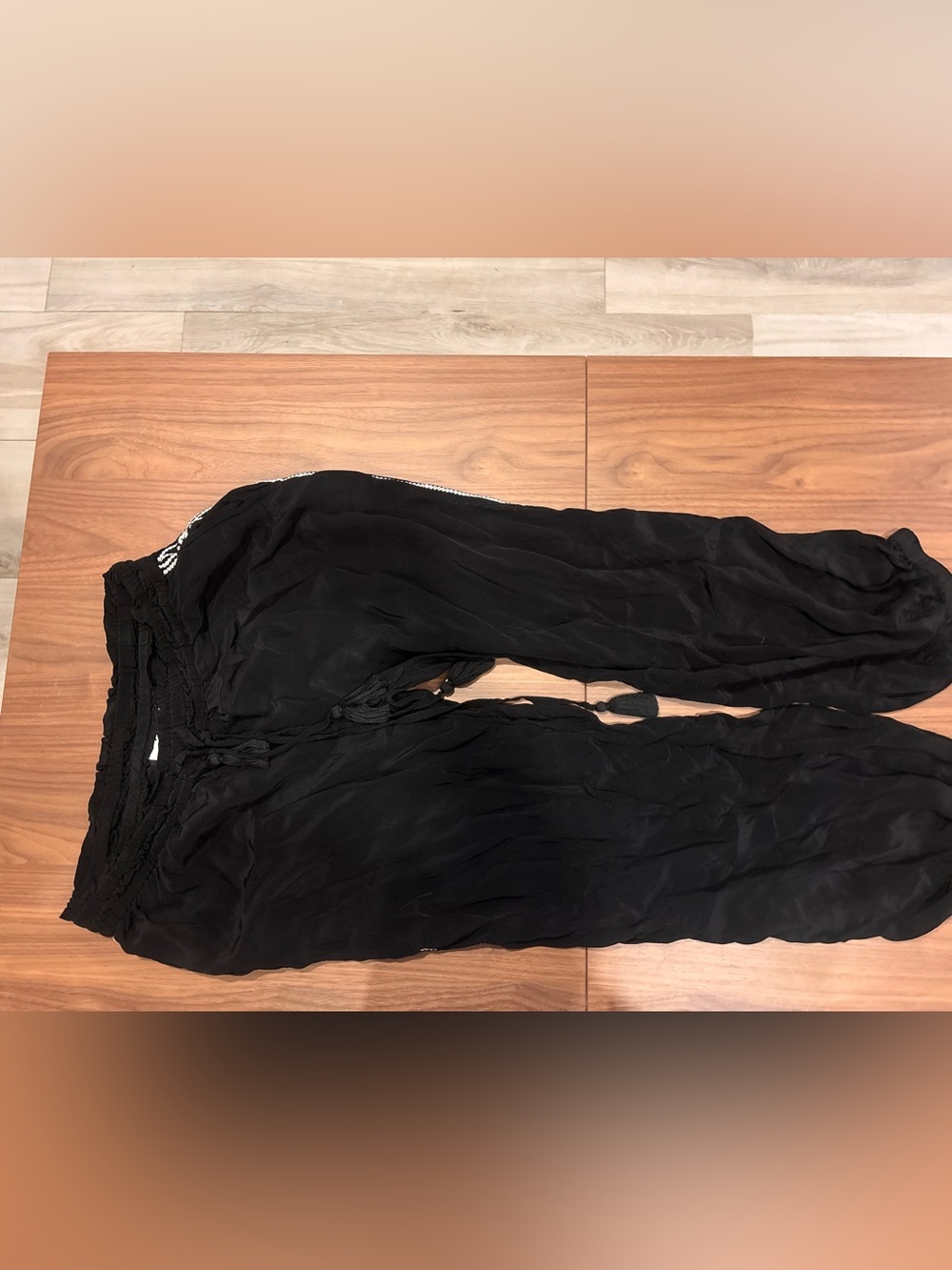 SOLID & STRIPED Black Flowing Pants